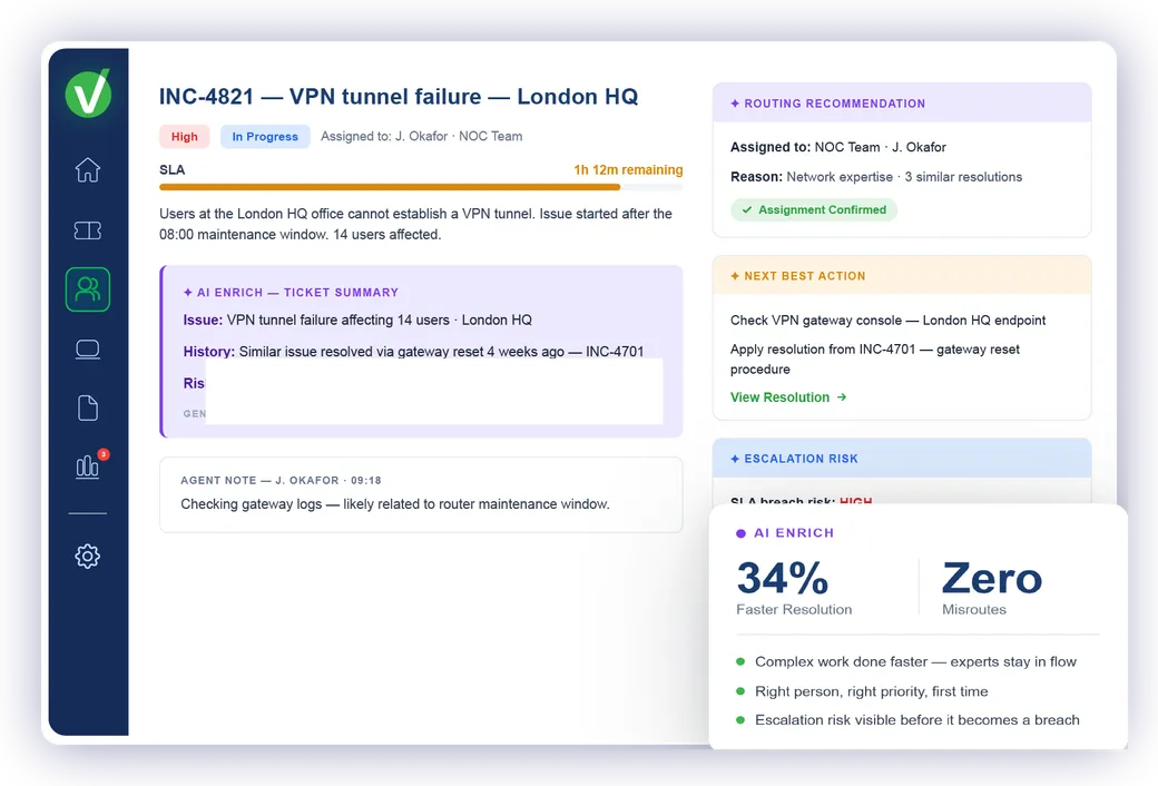Vivantio AI Enrich — AI-powered agent workspace