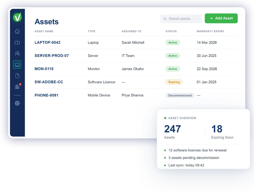 Vivantio CMDB — IT asset management with configuration item relationships
